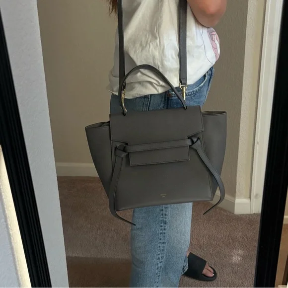 Elegant Gray Women's Handbag - Picture 4 of 13